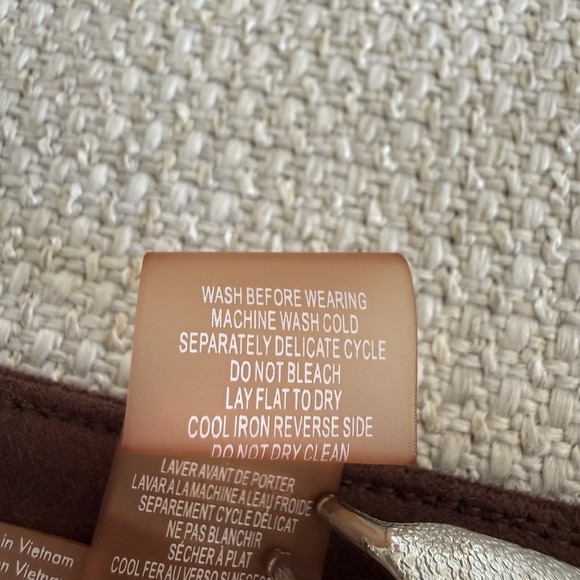 Tommy Hilfiger faux suede Brown Bootcut Stretch Pants women Size 16 - Picture 8 of 13